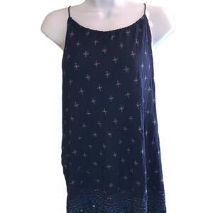 Navy Spaghetti Strap Top